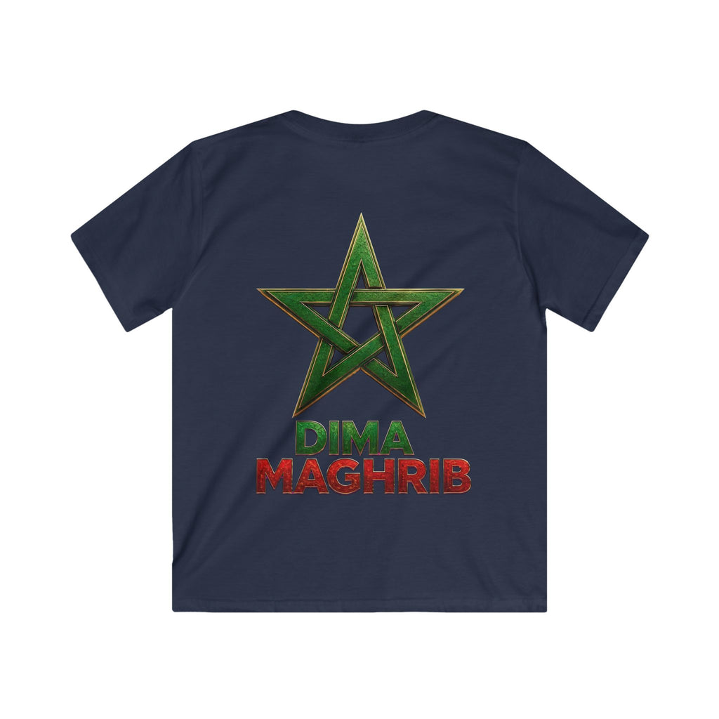 Kids Tee — Moroccan Star Crest “Dima Maghrib” Youth T‑Shirt