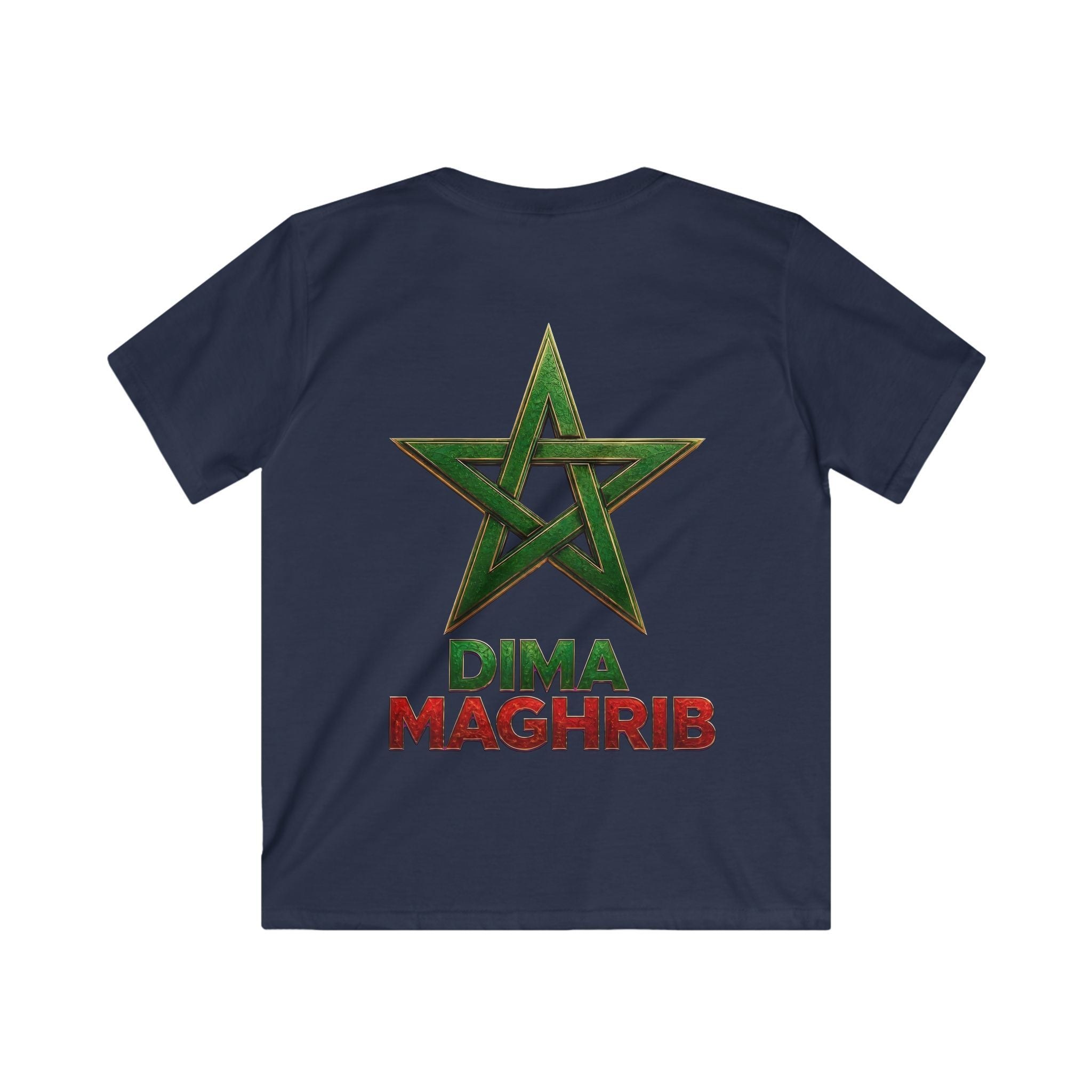 Kids Tee — Moroccan Star Crest “Dima Maghrib” Youth T‑Shirt