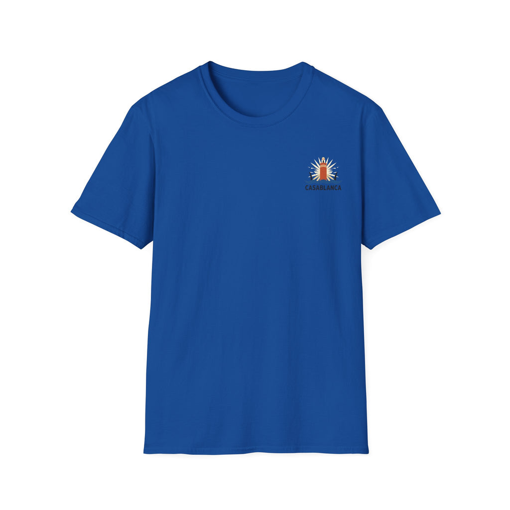 T-shirt Casablanca — Skyline minimaliste de la ville