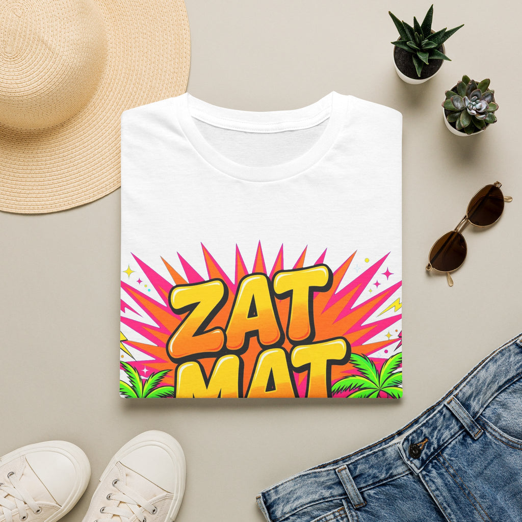 Zat Mat Vat Tropical Pop T-Shirt — Bright Hawaiian Graphic Tee