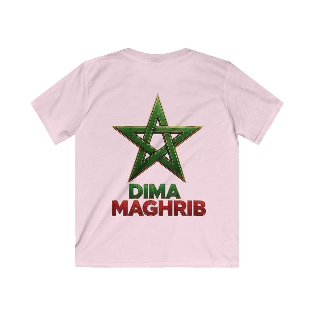 Kids Tee — Moroccan Star Crest “Dima Maghrib” Youth T‑Shirt