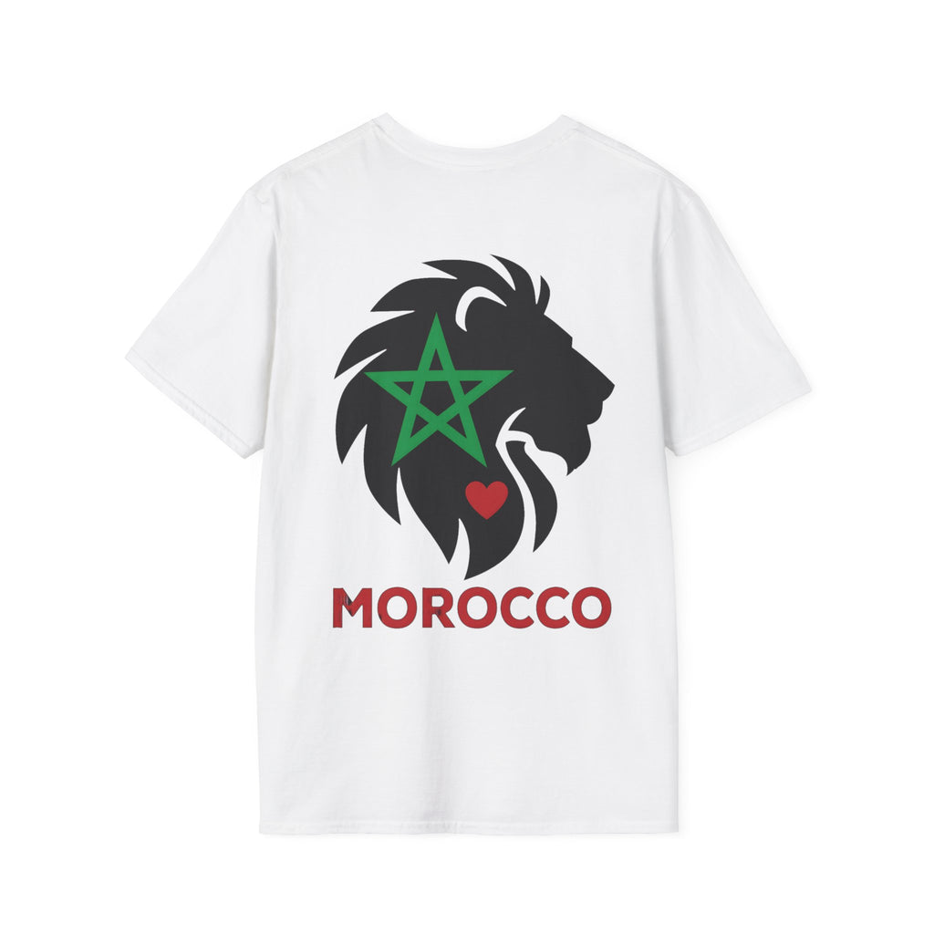 T-shirt Lion du Maroc – Étoile verte et cœur rouge - LUMÏA