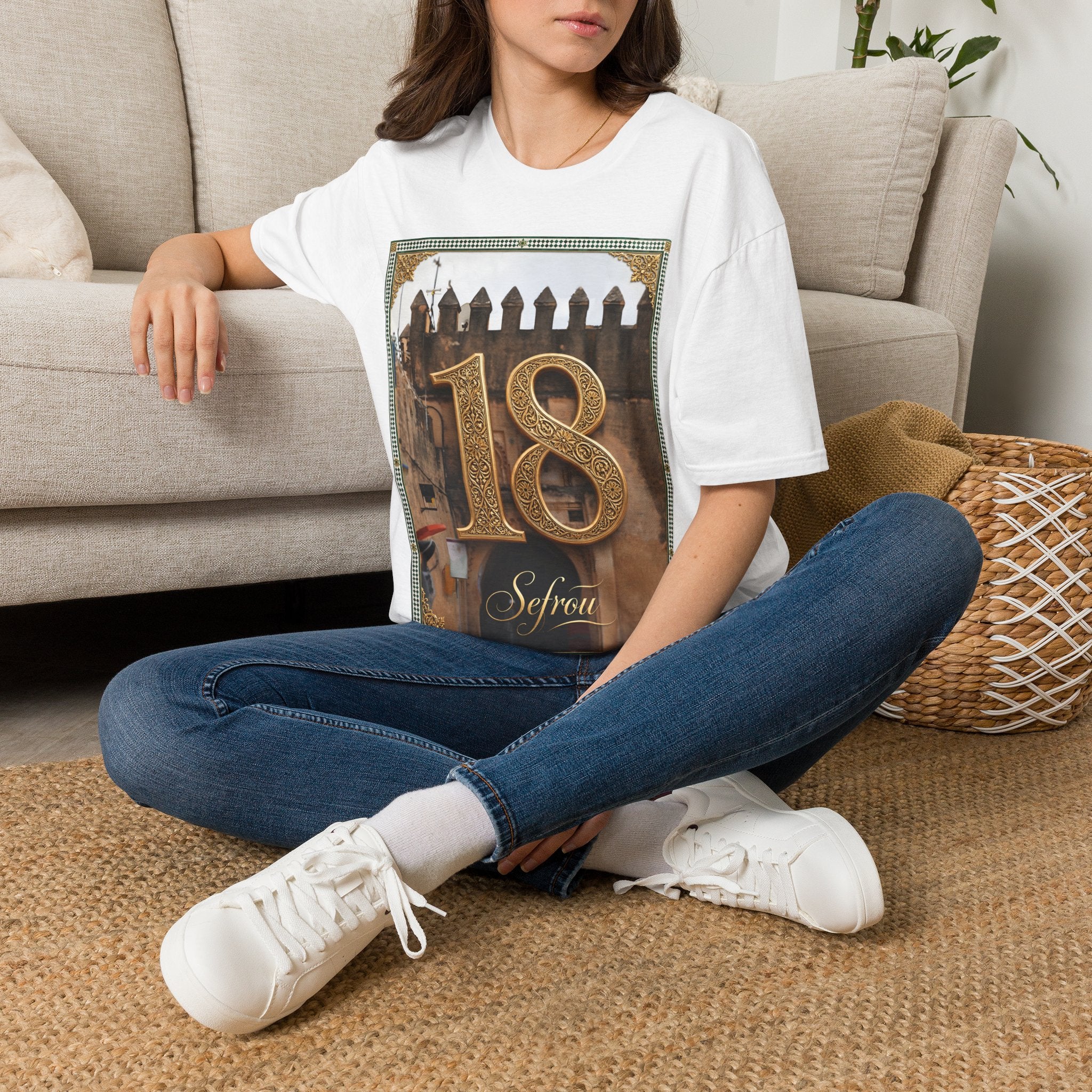 18th Birthday Tee — Elegant Gold Number Birthday T-Shirt - LUMÏA