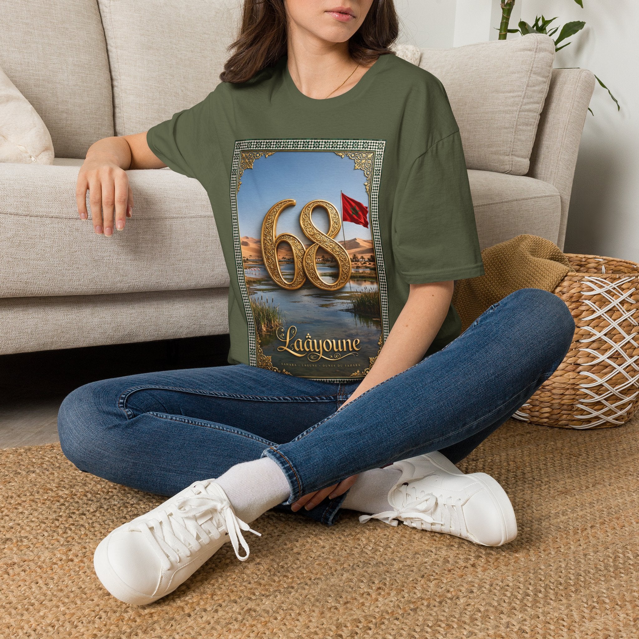 68 Anniversary Desert Flag Graphic T-Shirt - LUMÏA