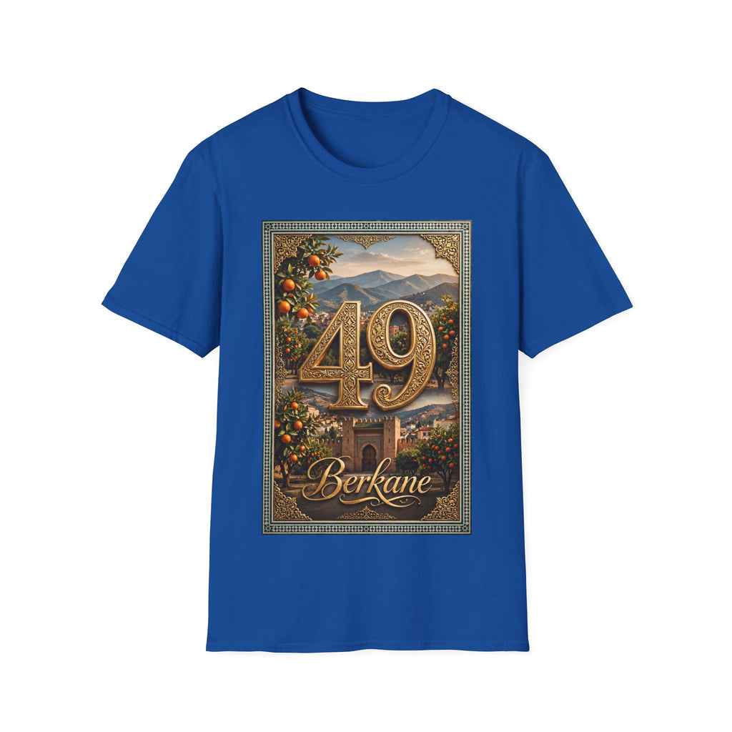 40/49 Birthday Vintage Landscape T‑Shirt — Personalized 'Berkane' Name Retro Number Tee