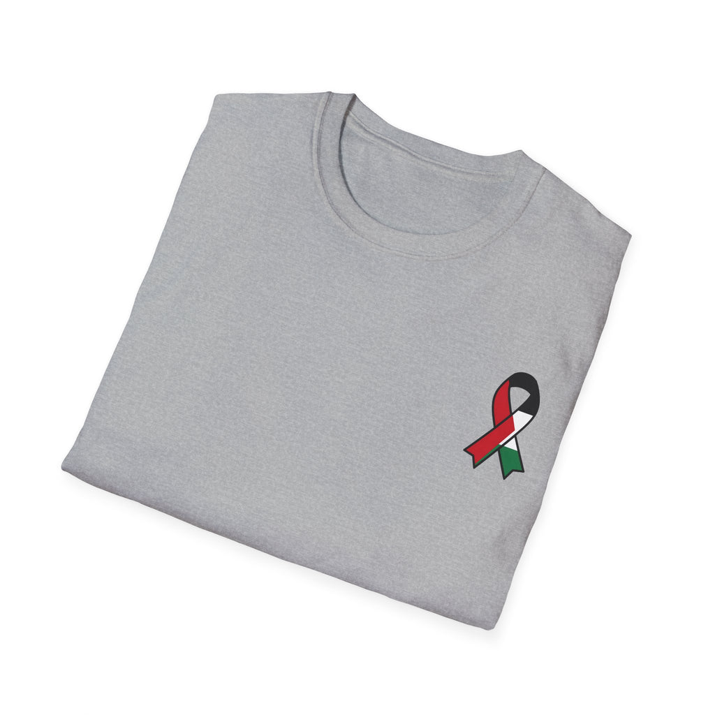 T-shirt Ruban de solidarité, rouge noir et vert - LUMÏA