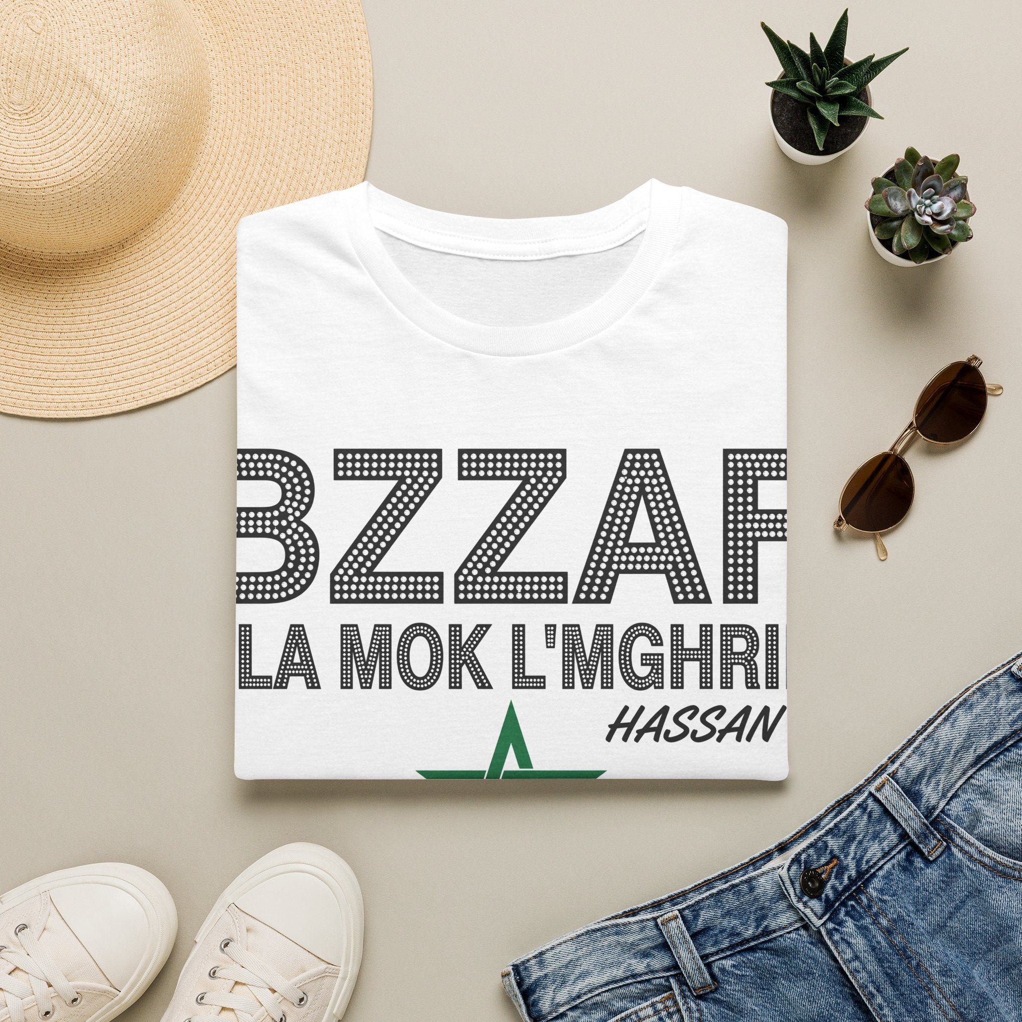 BZZAF 3LA MOK L’MGHRIB T-Shirt — Moroccan Pride Graphic Tee - LUMÏA