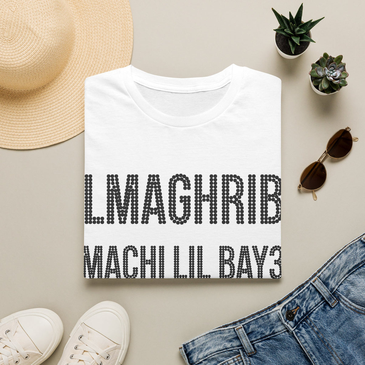 Moroccan Archway T-Shirt — Palm & Mosaic Graphic Tee - LUMÏA