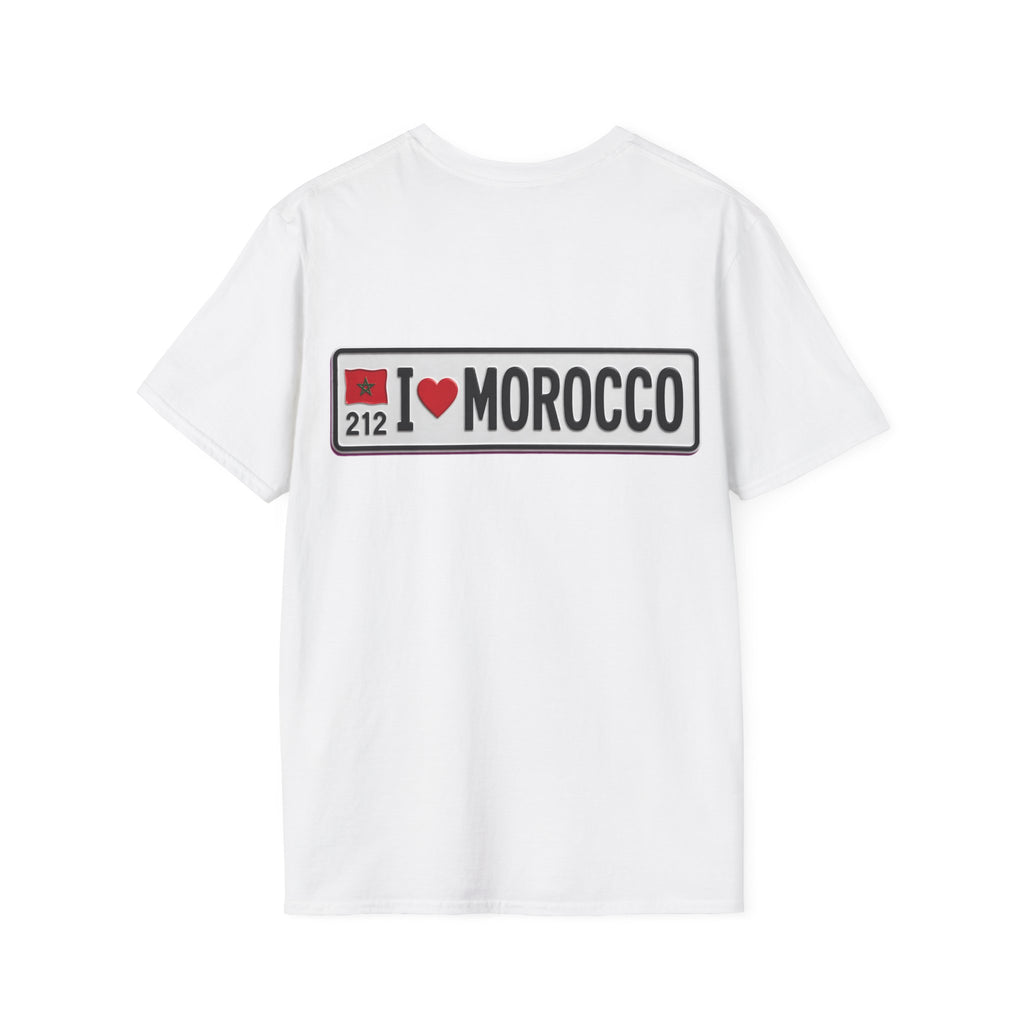 Morocco 212 License Plate T-Shirt — Minimal Vintage Auto Tee