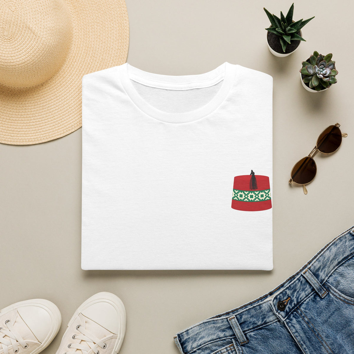 T-shirt Timbre Maroc — Carte du Maroc vintage - LUMÏA
