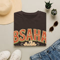 T-Shirt — 'BSAHA' Retro Floral Tee with Matcha Glass Graphic - LUMÏA