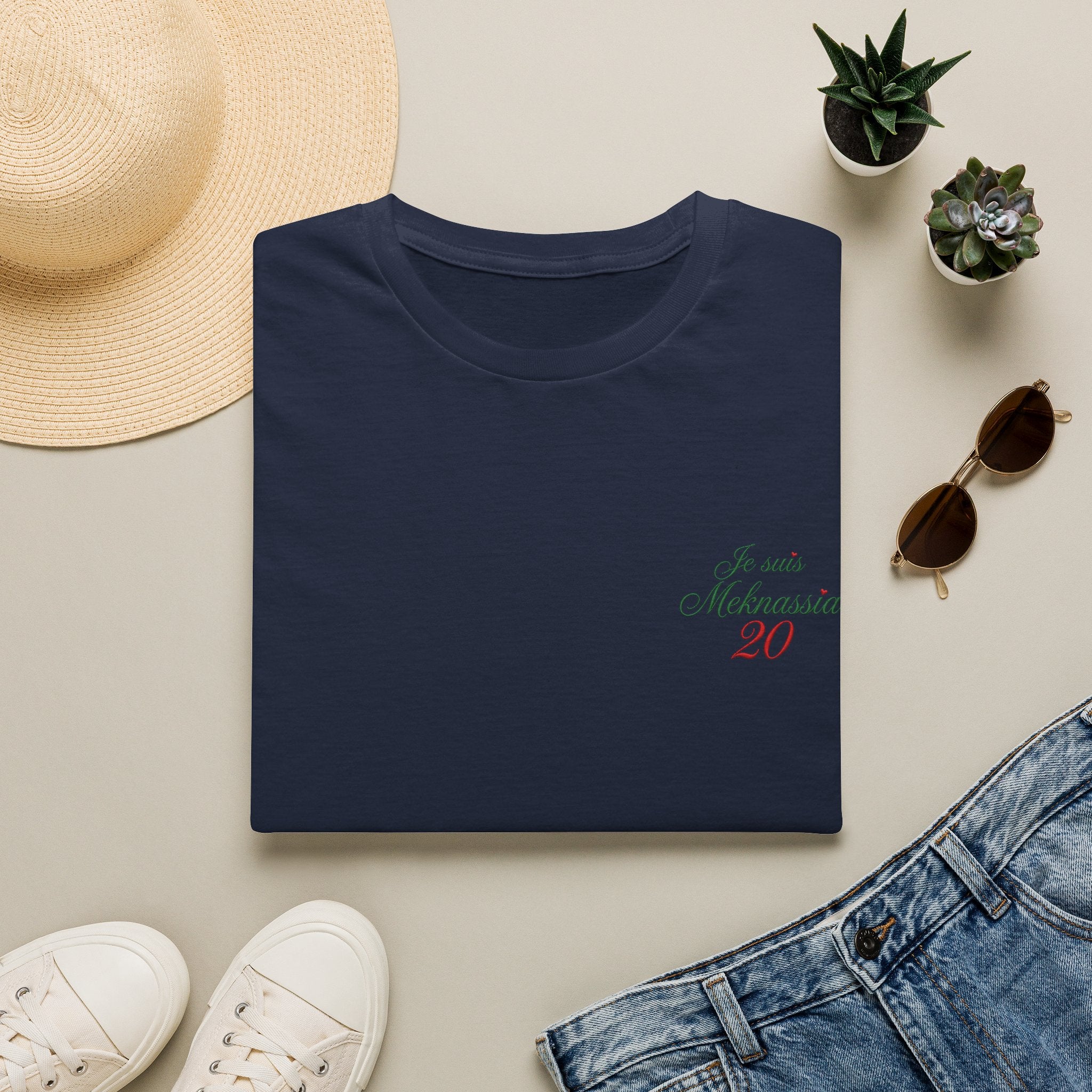 T-Shirt « Je suis Meknassia 20 » — Tee Casual Français-Arabe LUMÏA - LUMÏA