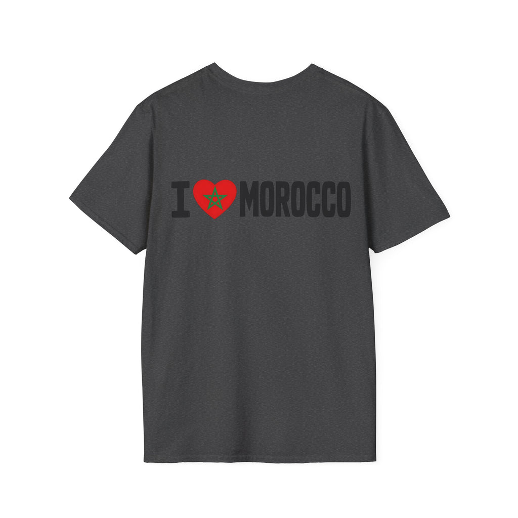T-Shirt — Morocco 212 Minimal License Plate Design