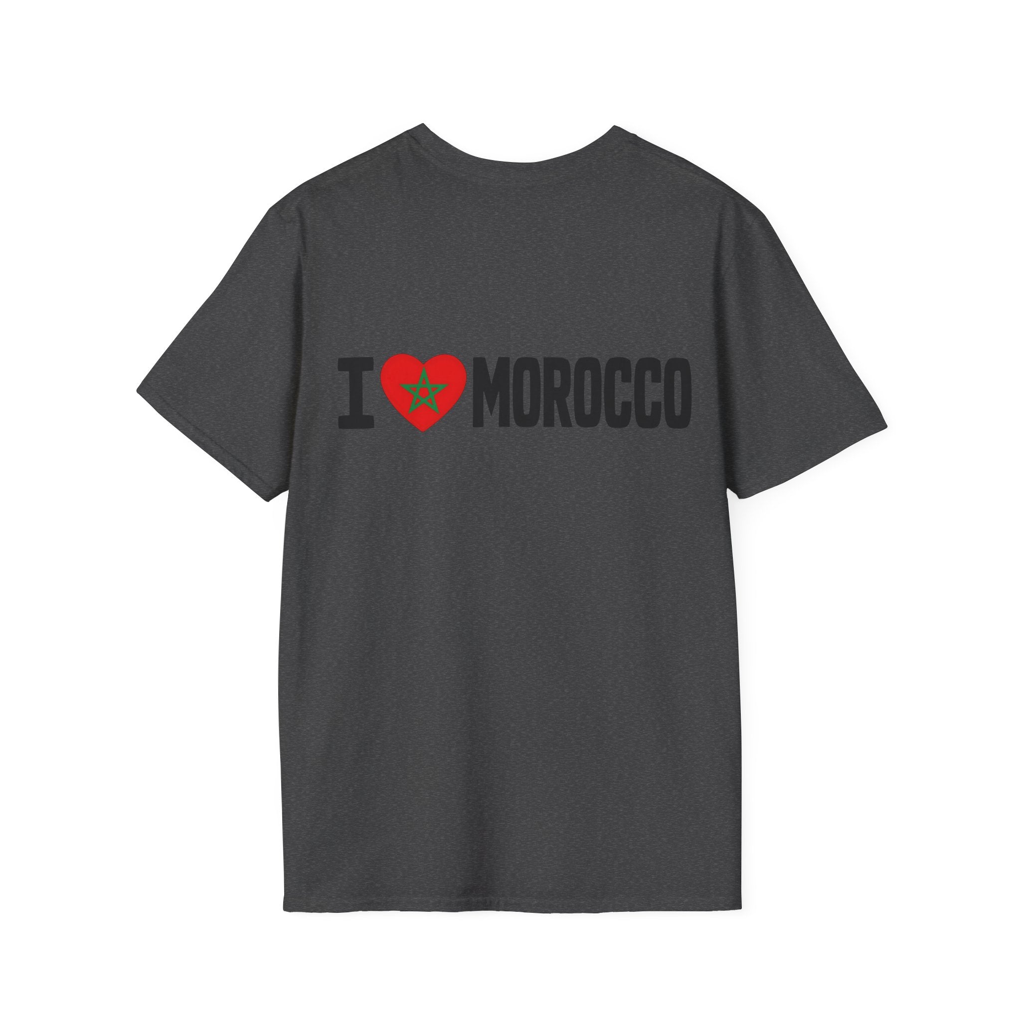 T-Shirt — Morocco 212 Minimal License Plate Design