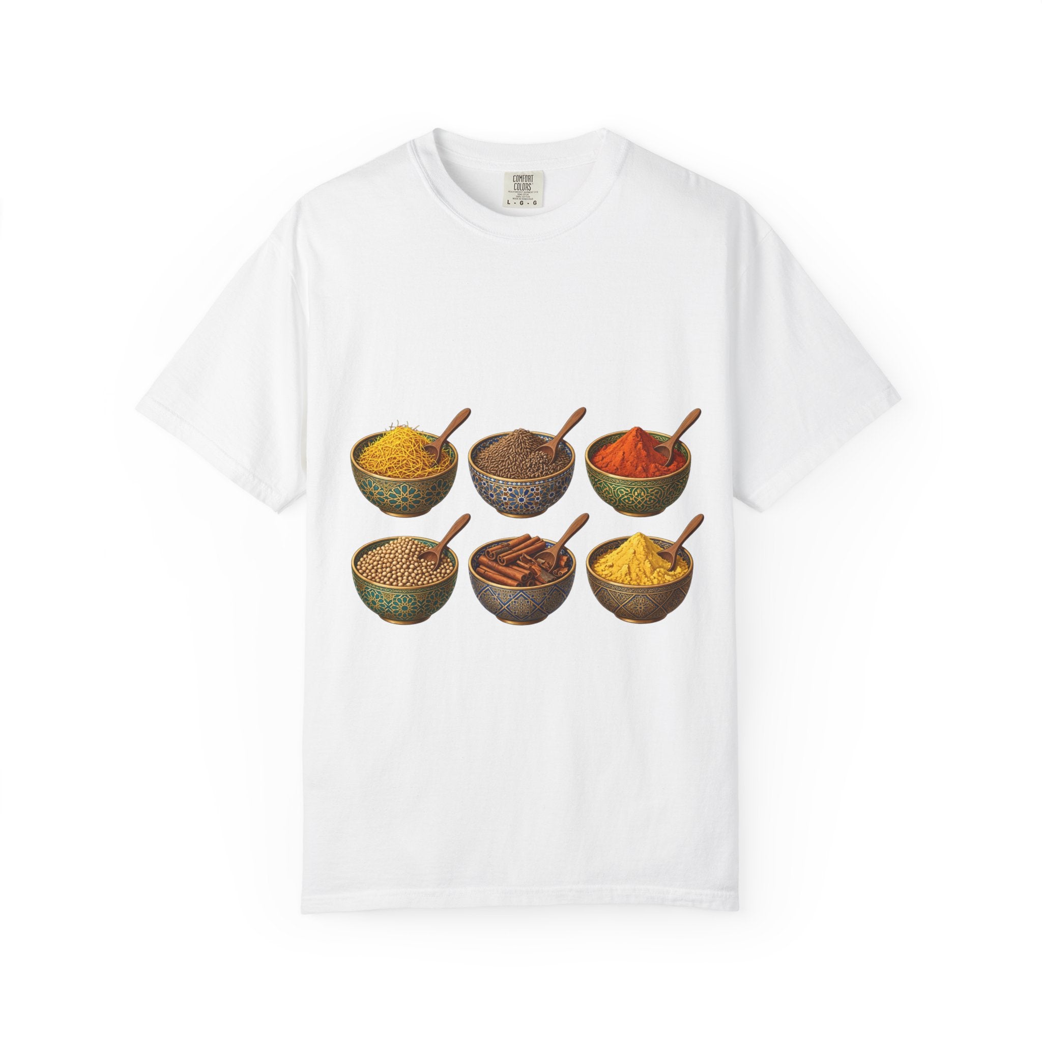 Spice Bowls T-Shirt — Vintage Market Indian Spice Illustration Tee