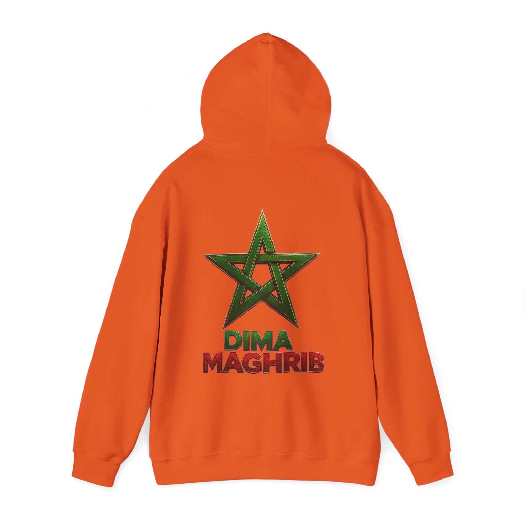 Dima Maghrib Star Hoodie – Moroccan Pride Graphic Pullover - LUMÏA
