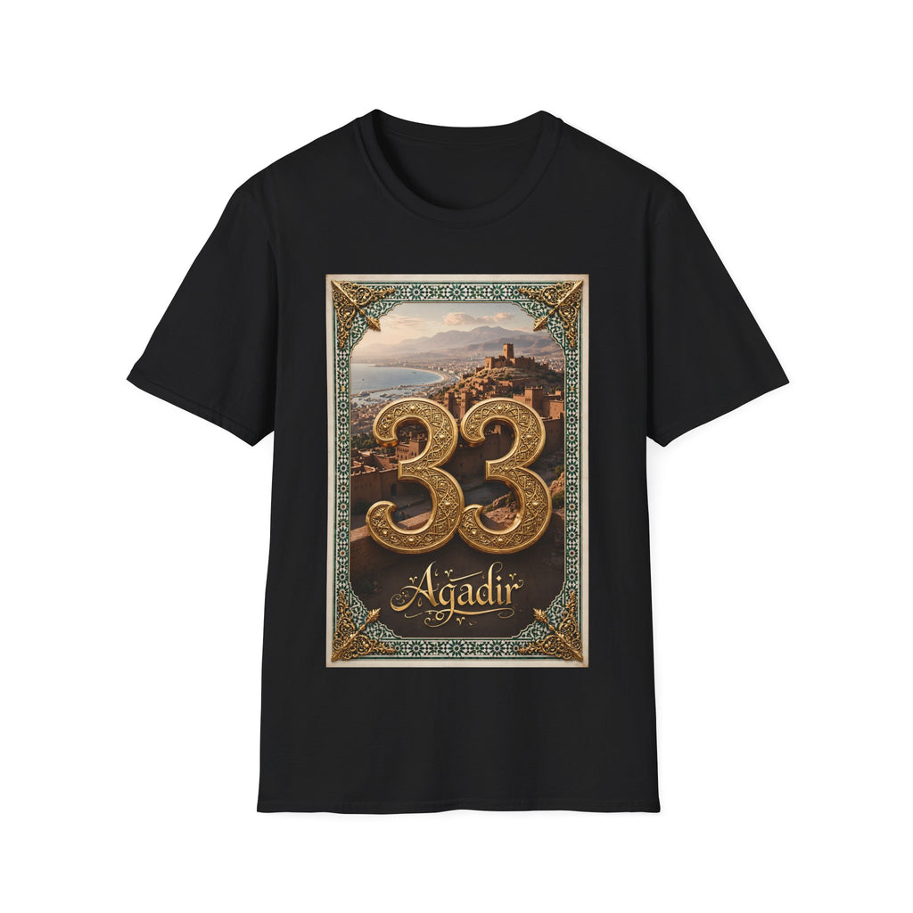 Moroccan Agadir 33 Vintage Poster T-Shirt