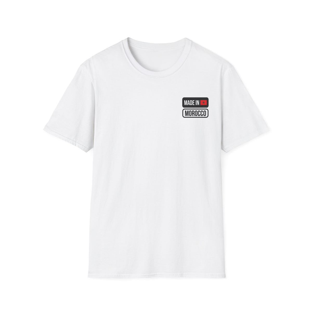 T-shirt Made in Morocco — Écusson drapeau marocain