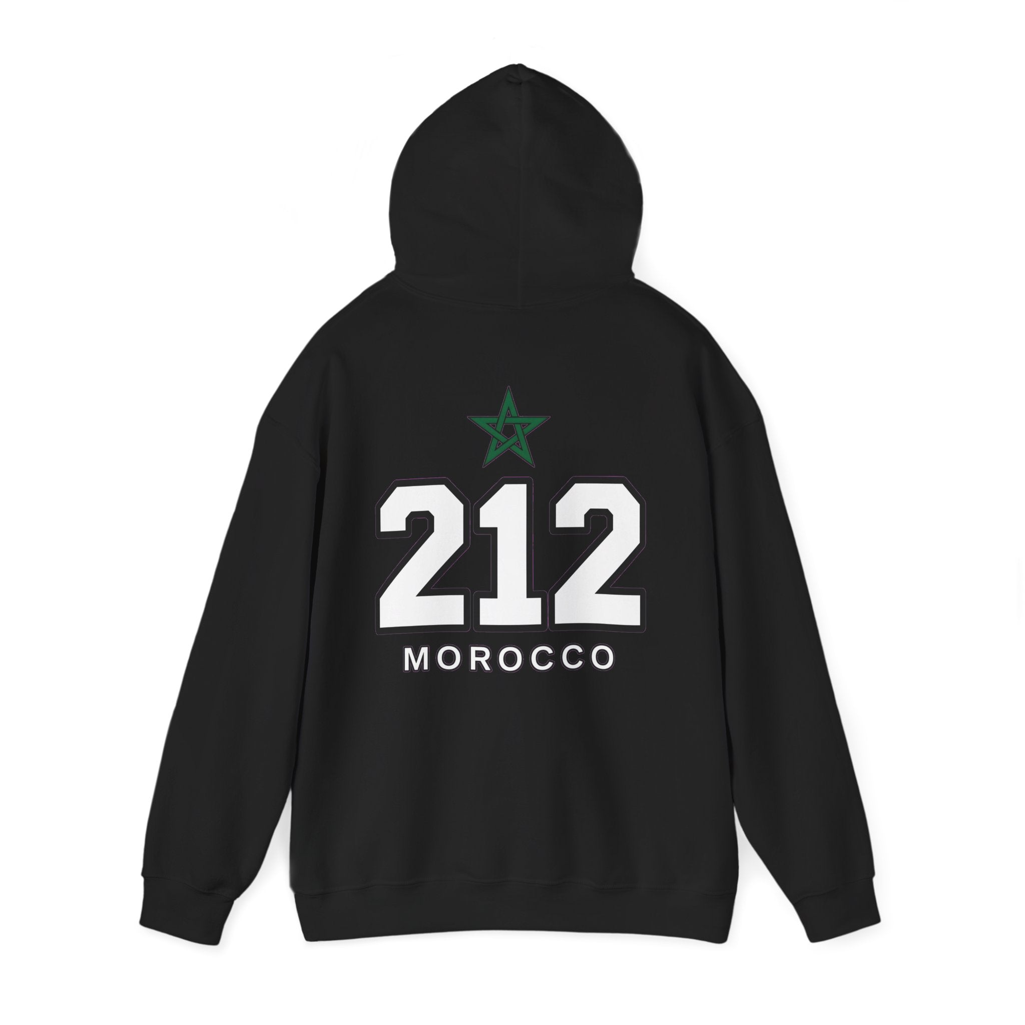 Hoodie Morocco 212 — Sweat à Capuche Vintage Numéro Maroc - LUMÏA