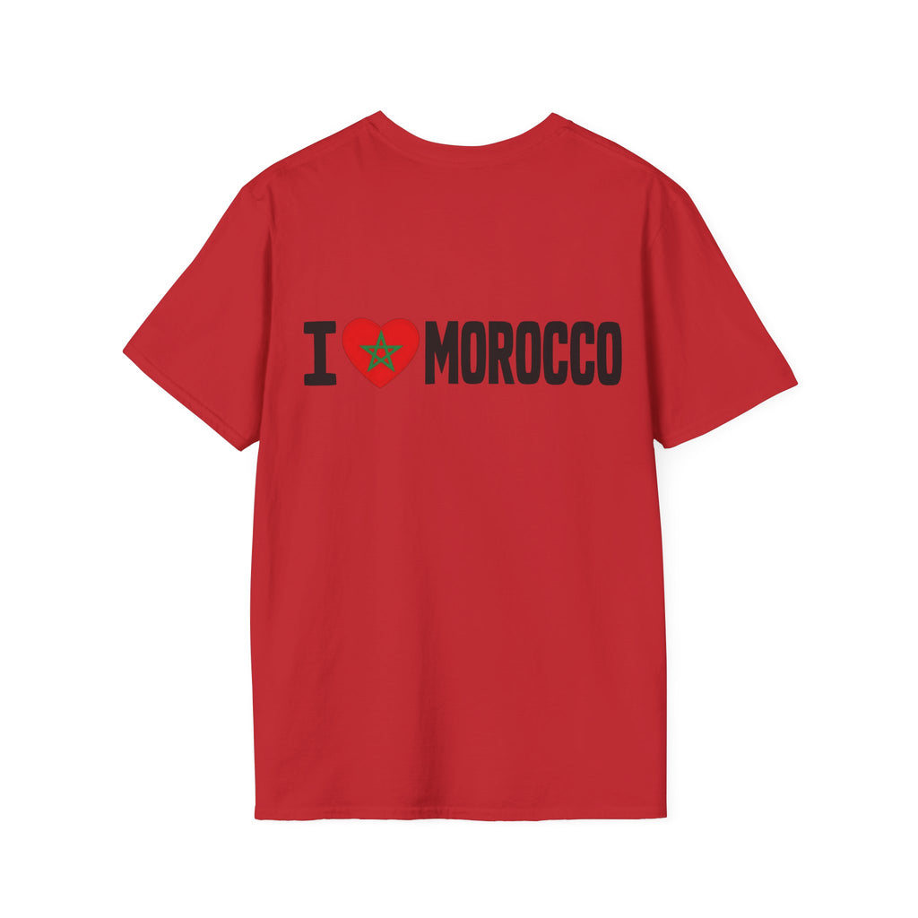 T-Shirt — Morocco 212 Minimal License Plate Design