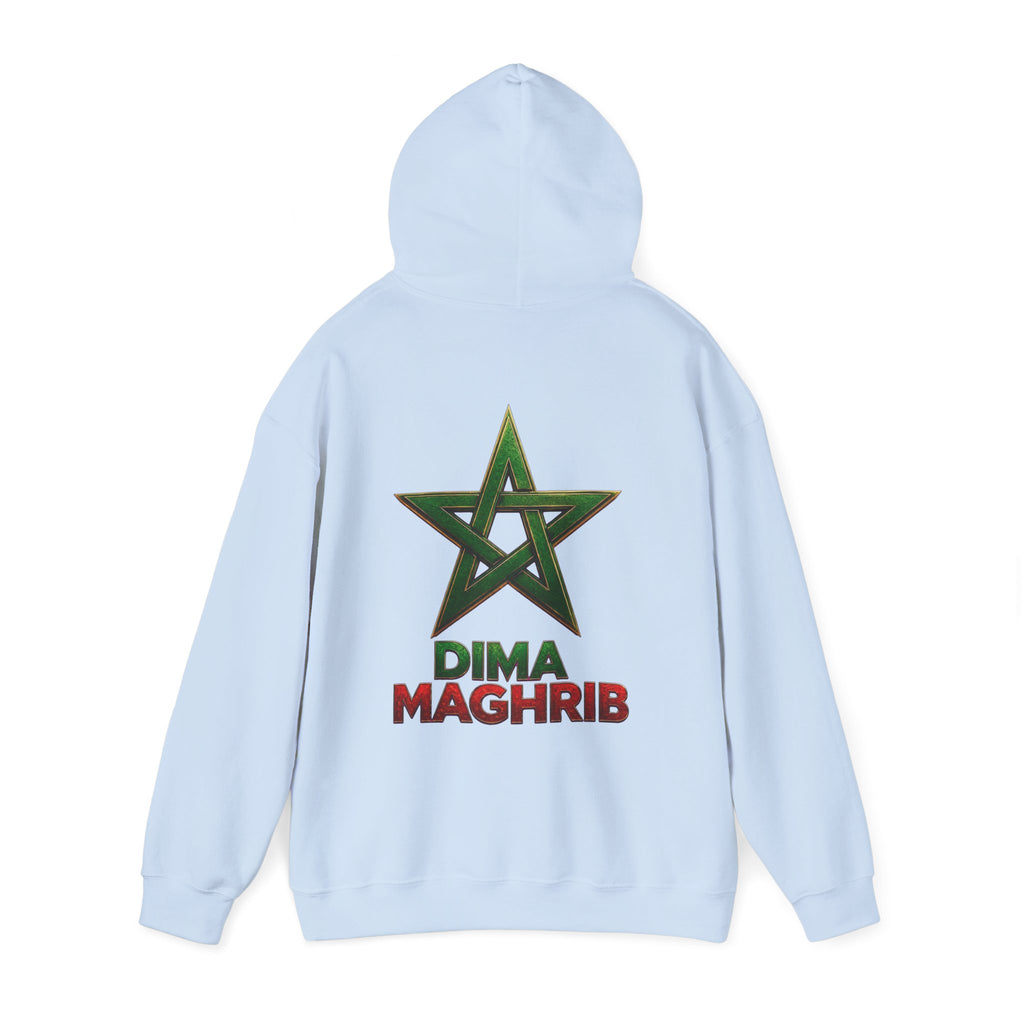 Dima Maghrib Star Hoodie – Moroccan Pride Graphic Pullover - LUMÏA