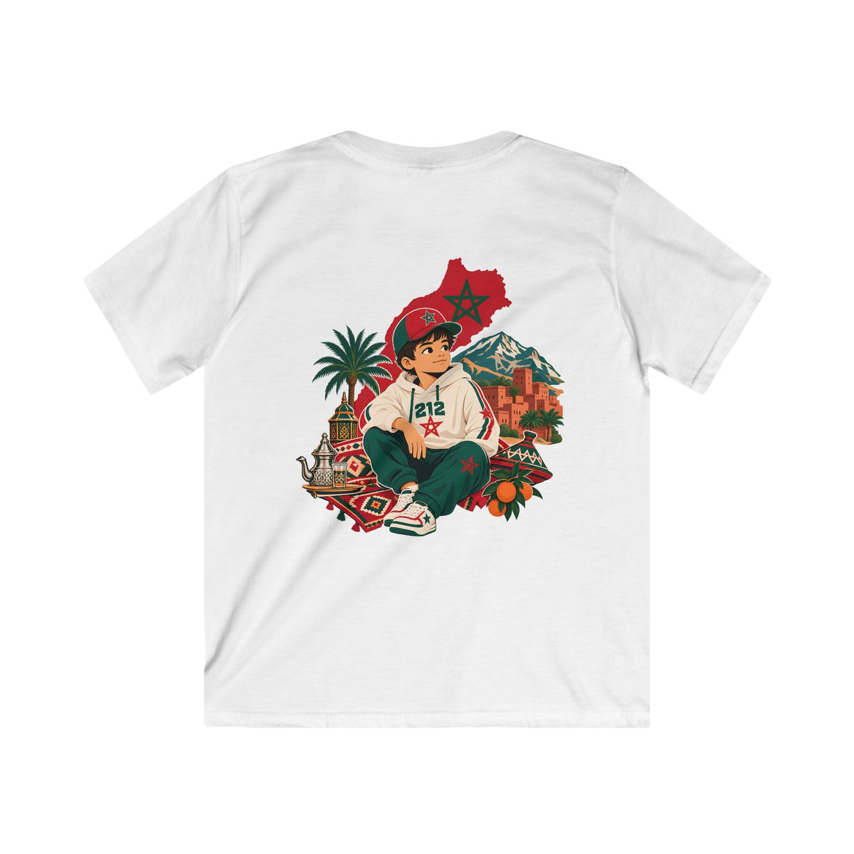 T-shirt enfant marocain — 212 Alhamdulillah