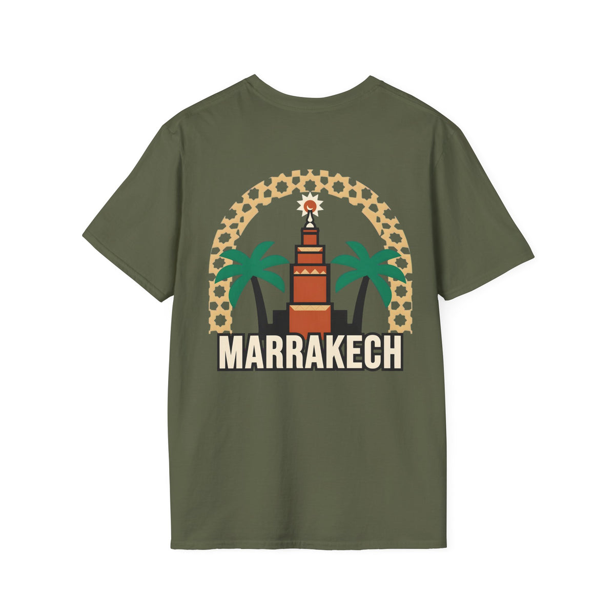 T-shirt Marrakech Palmiers — Souvenir de voyage au Maroc