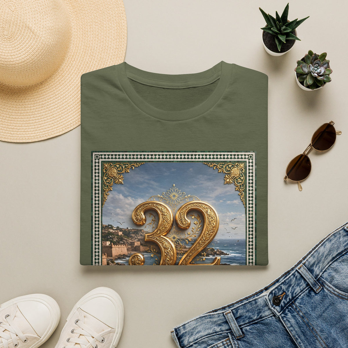 32 Escovinna Vintage Coastal T-Shirt - LUMÏA