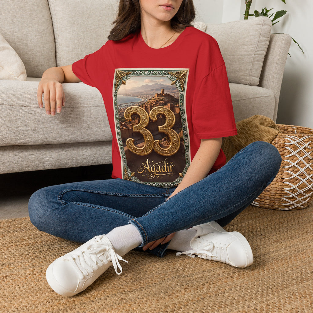 Moroccan Agadir 33 Vintage Poster T-Shirt
