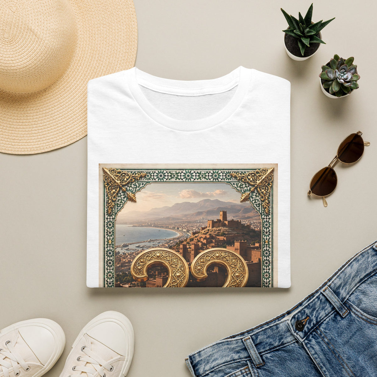 Moroccan Agadir 33 Vintage Poster T-Shirt - LUMÏA