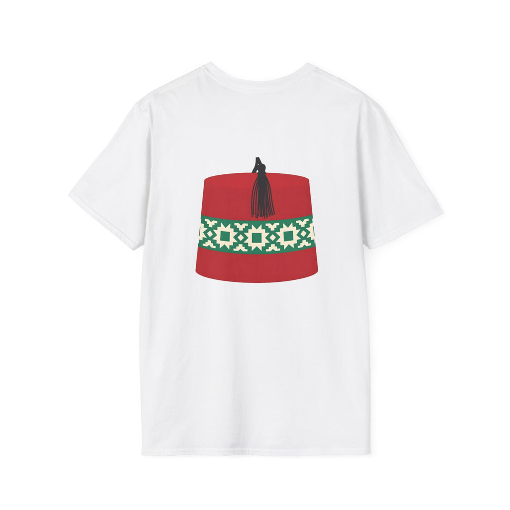 T-shirt graphique Fès fleuri – motif marocain au dos