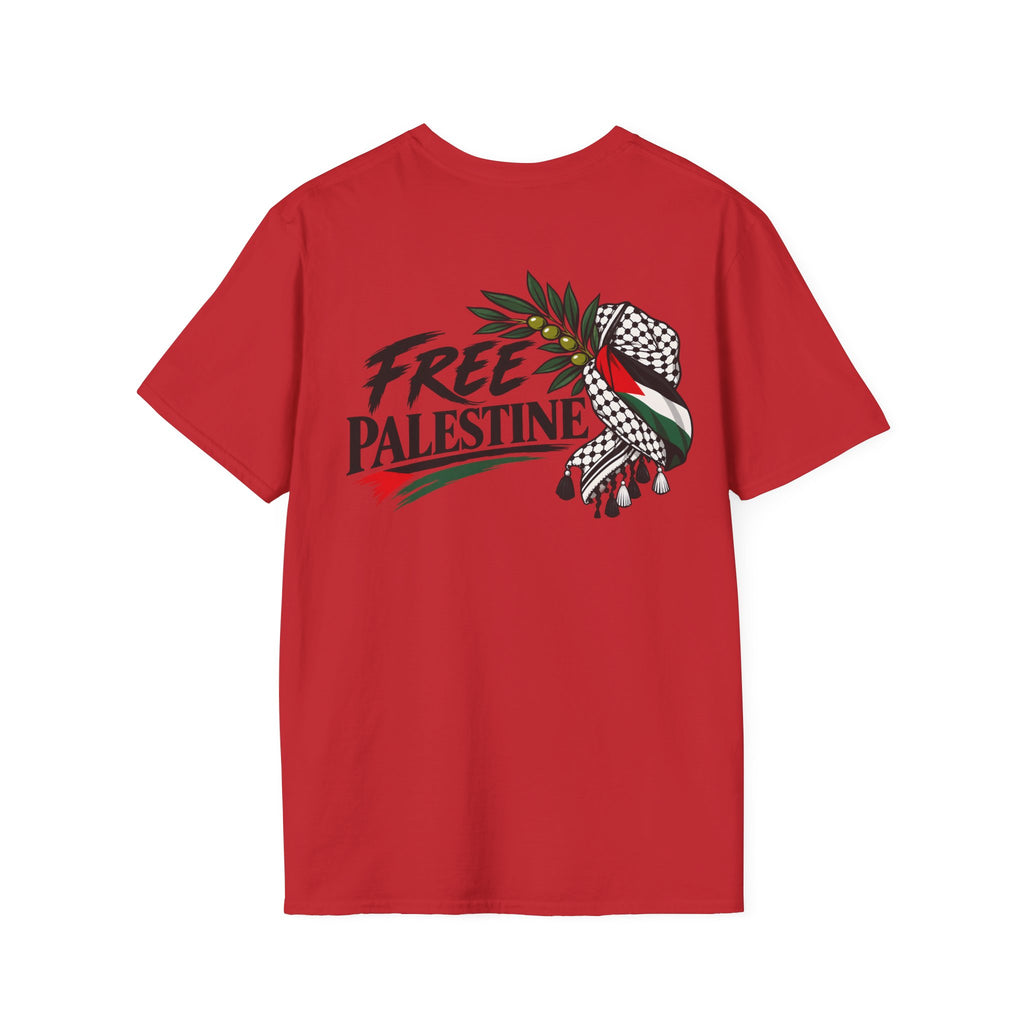 T-shirt Palestine – Motif Dôme du Rocher, branches d’olivier et drapeau - LUMÏA
