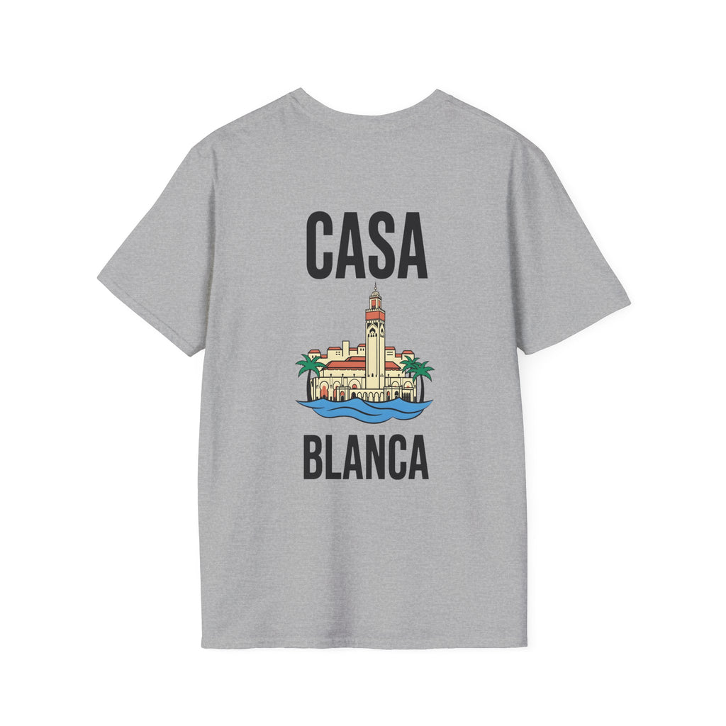 T-shirt Casablanca — Skyline minimaliste de la ville