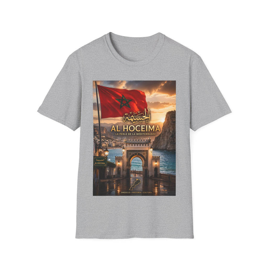 Al Hoceima Flag T-Shirt — Moroccan City Sunset Tee