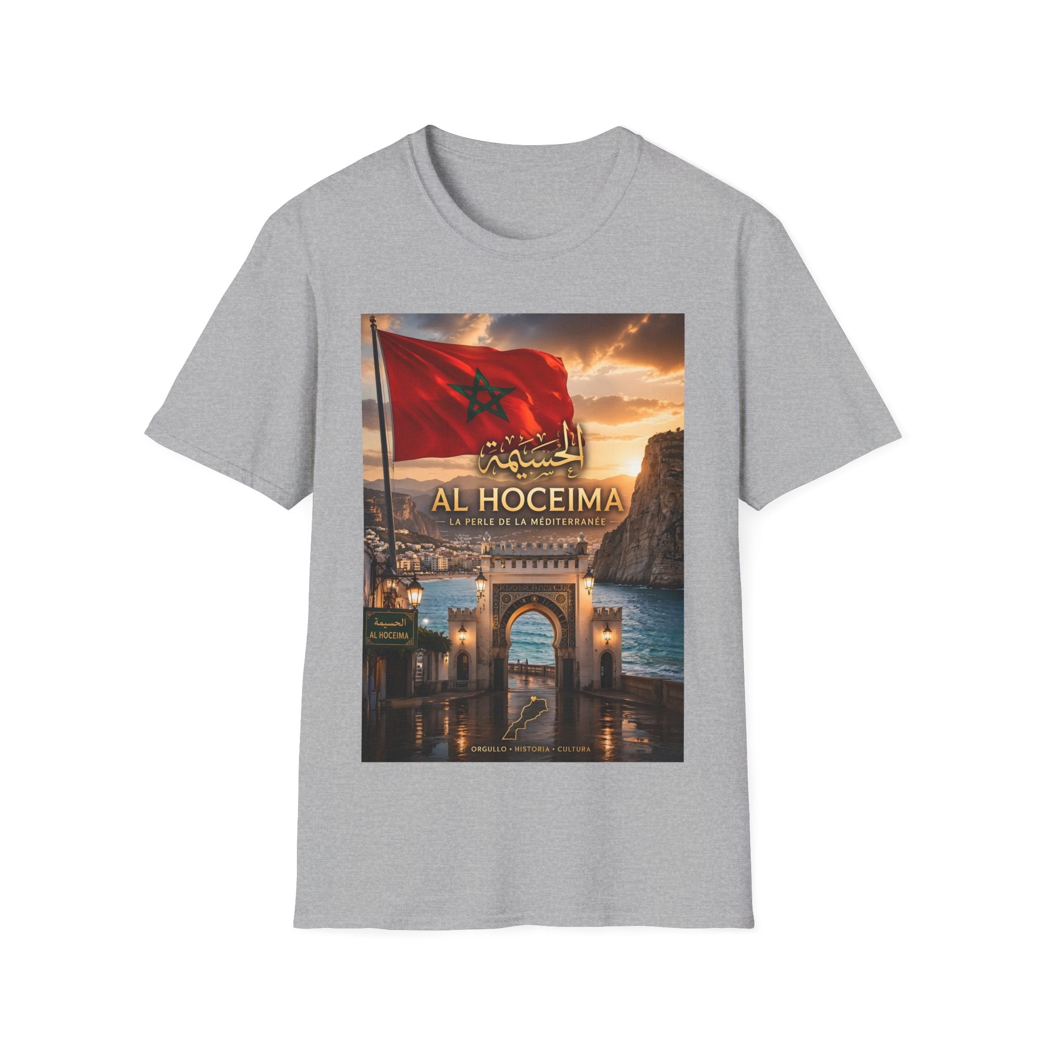 Al Hoceima Flag T-Shirt — Moroccan City Sunset Tee