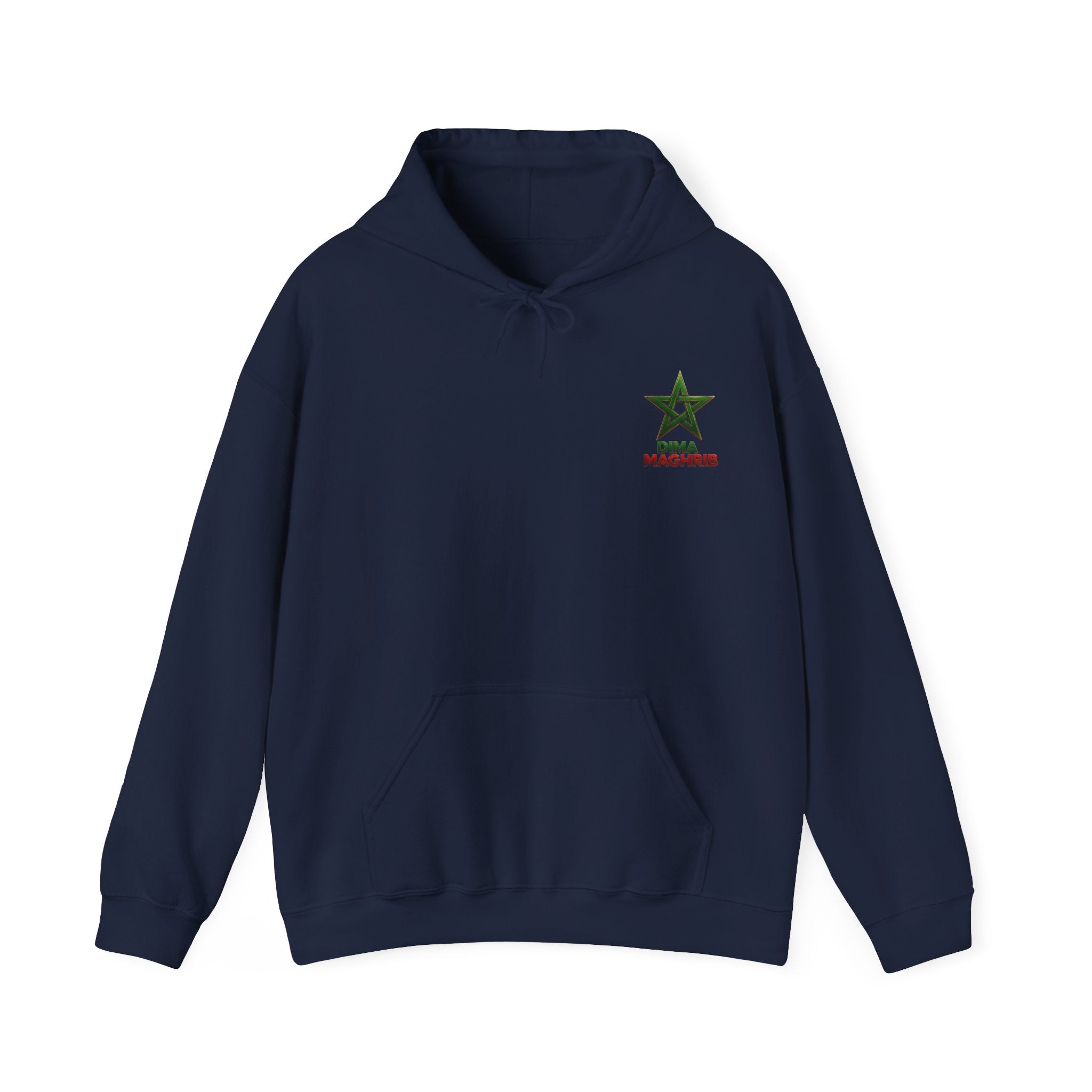Dima Maghrib Star Hoodie – Moroccan Pride Graphic Pullover - LUMÏA
