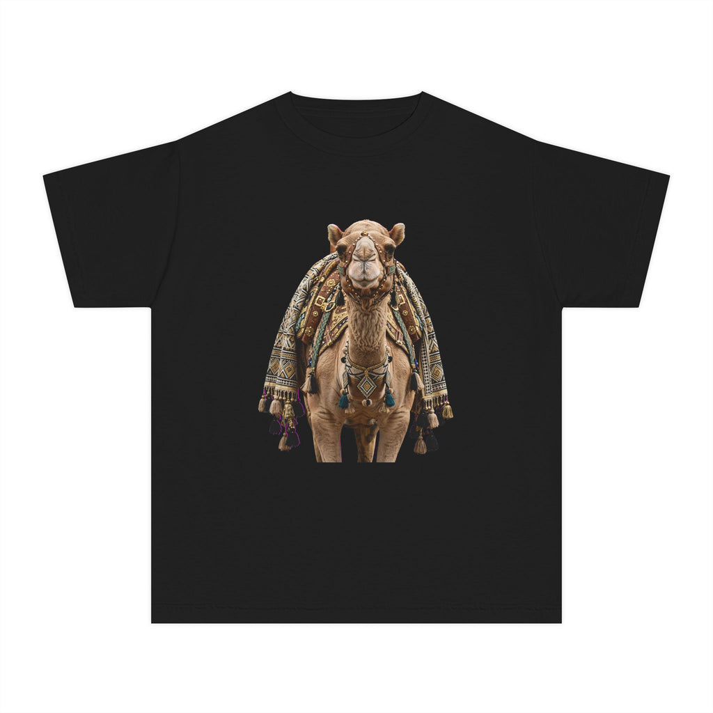 Youth Tee — Cute Camel Graphic Shirt (Boho Desert Vibe)