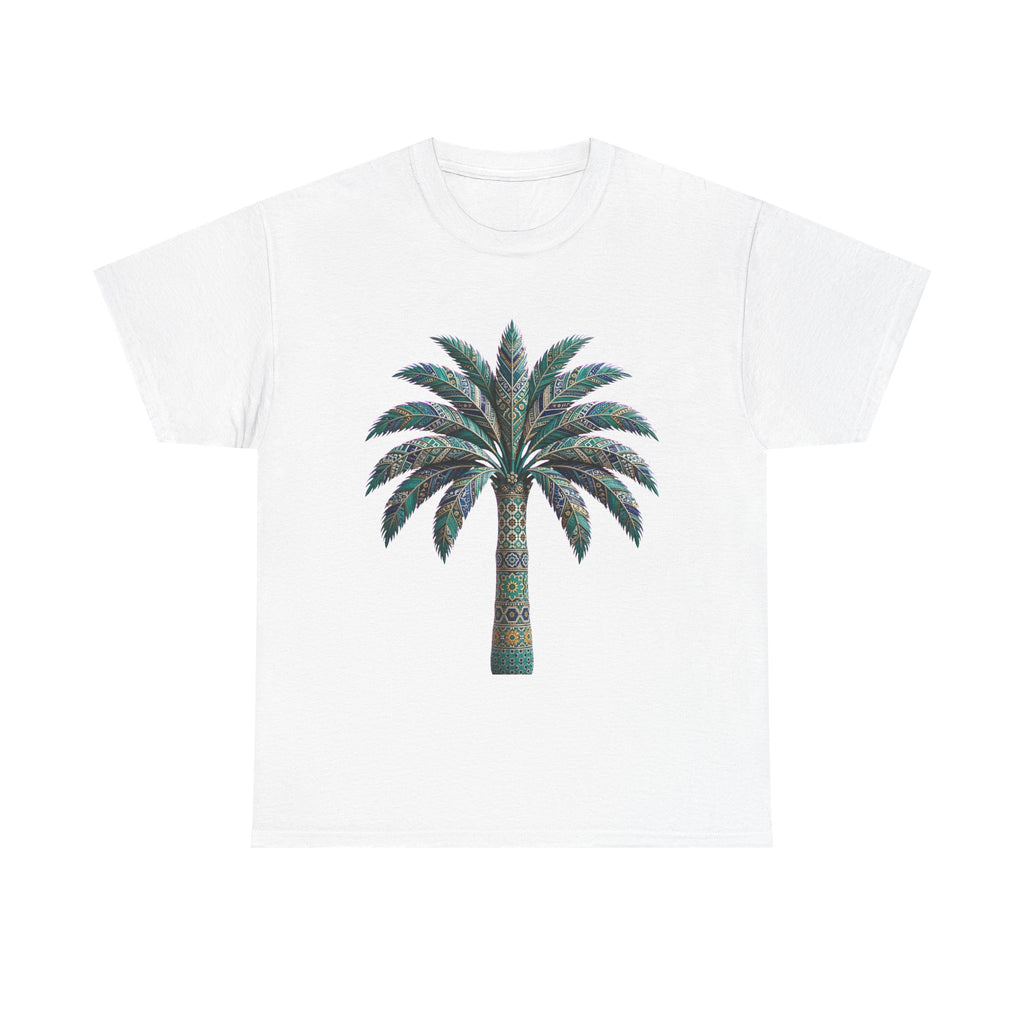 Palm Tree Graphic Tee — Tropical Botanical Palm Print T-Shirt