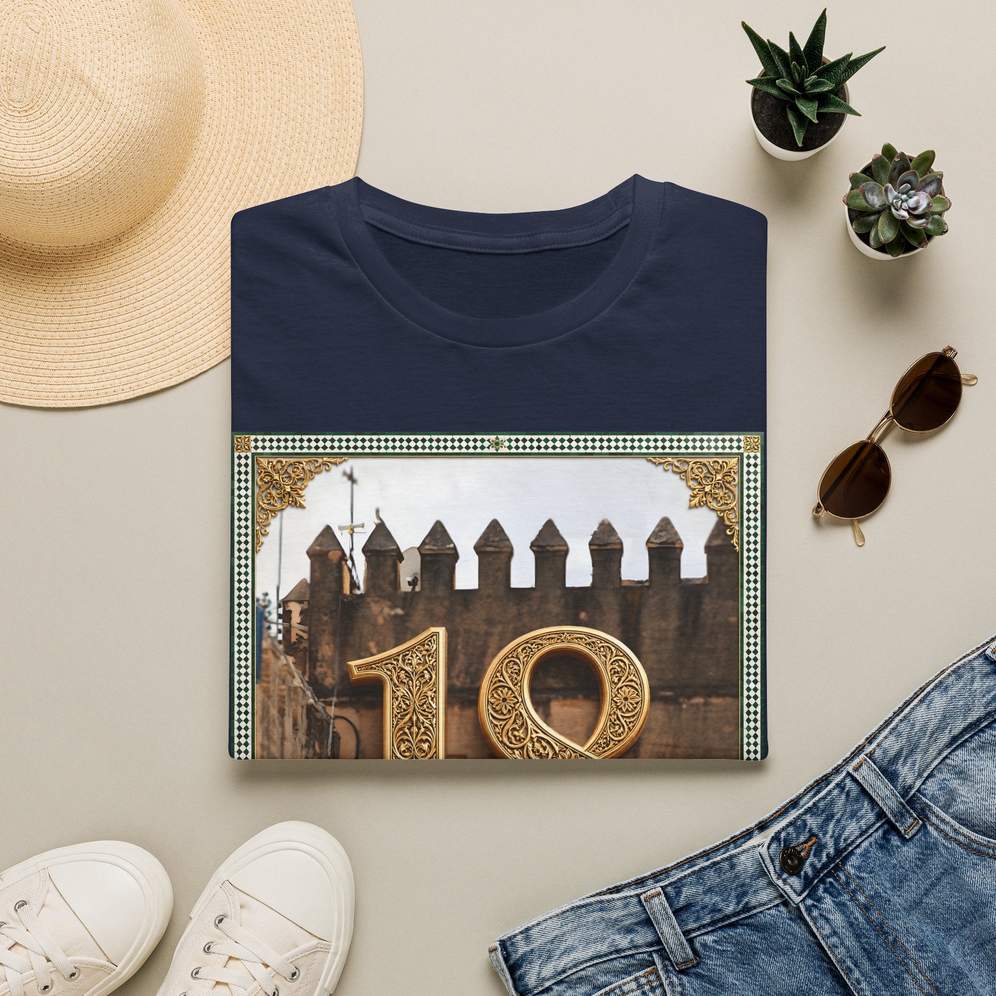 18th Birthday Tee — Elegant Gold Number Birthday T-Shirt - LUMÏA