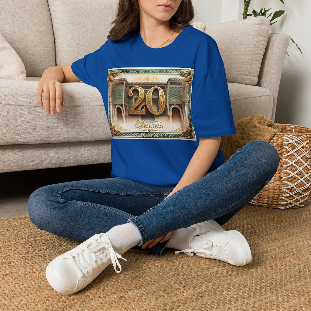20th Birthday Moroccan Palace T-Shirt — Gold Zellige Anniversary Graphic Tee - LUMÏA