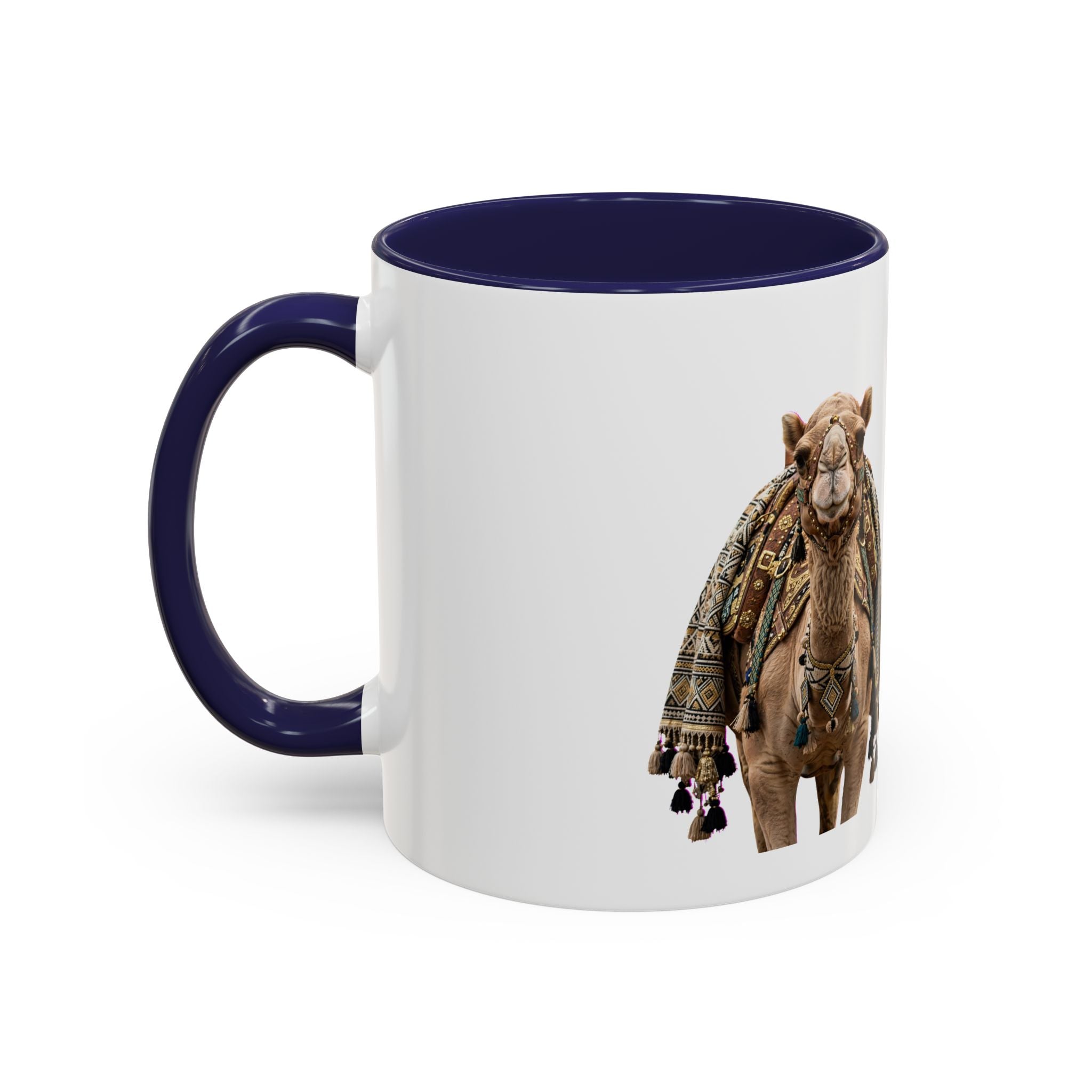 Boho Camel & Palm Accent Coffee Mug – 11/15oz Rustic Desert Travel Tea Cup