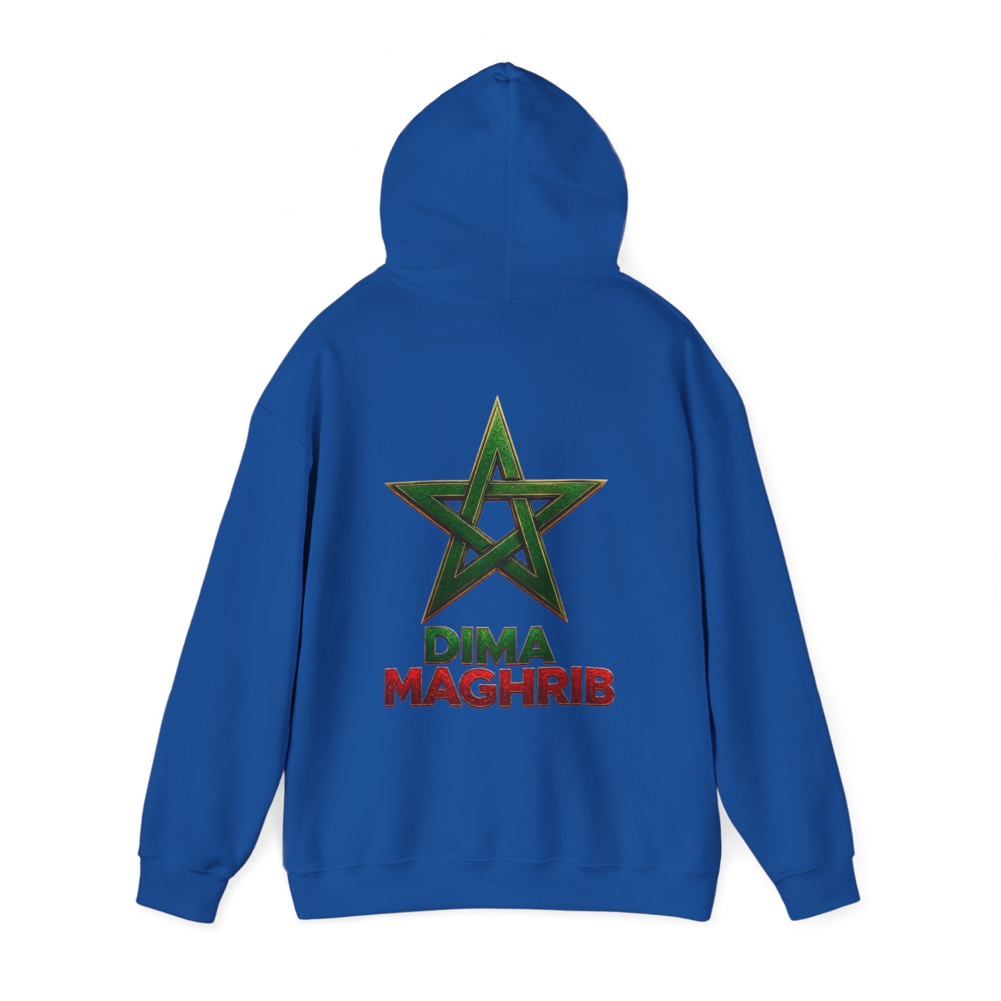Dima Maghrib Star Hoodie – Moroccan Pride Graphic Pullover - LUMÏA