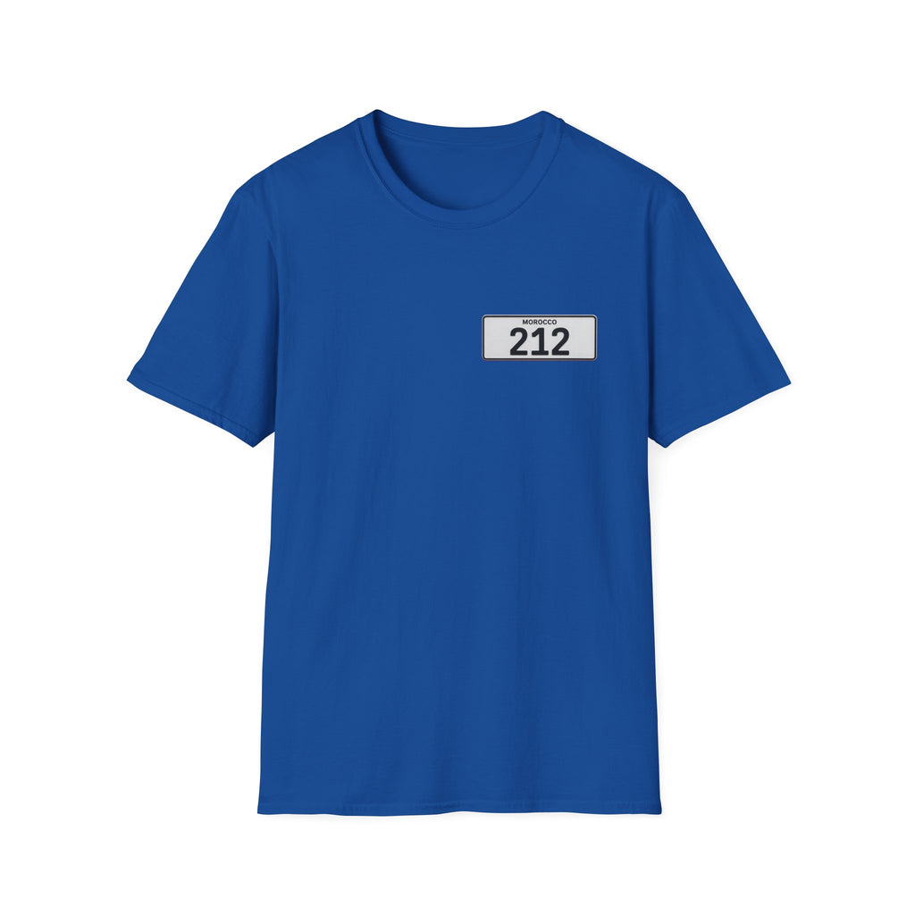 Morocco 212 License Plate T-Shirt — Minimal Vintage Auto Tee