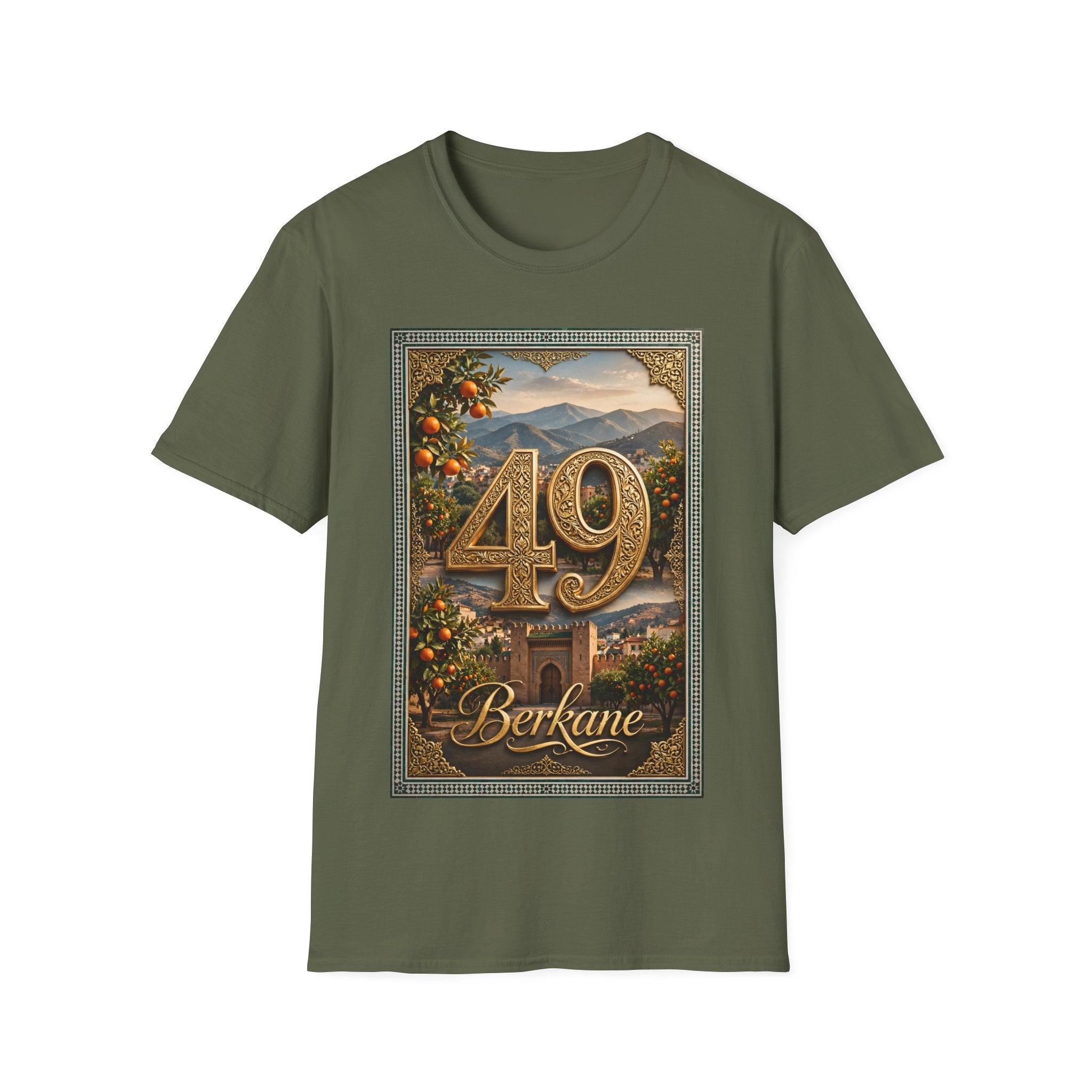 Vintage Floral Number T‑Shirt — Personalized 40/49 Birthday Tee - LUMÏA