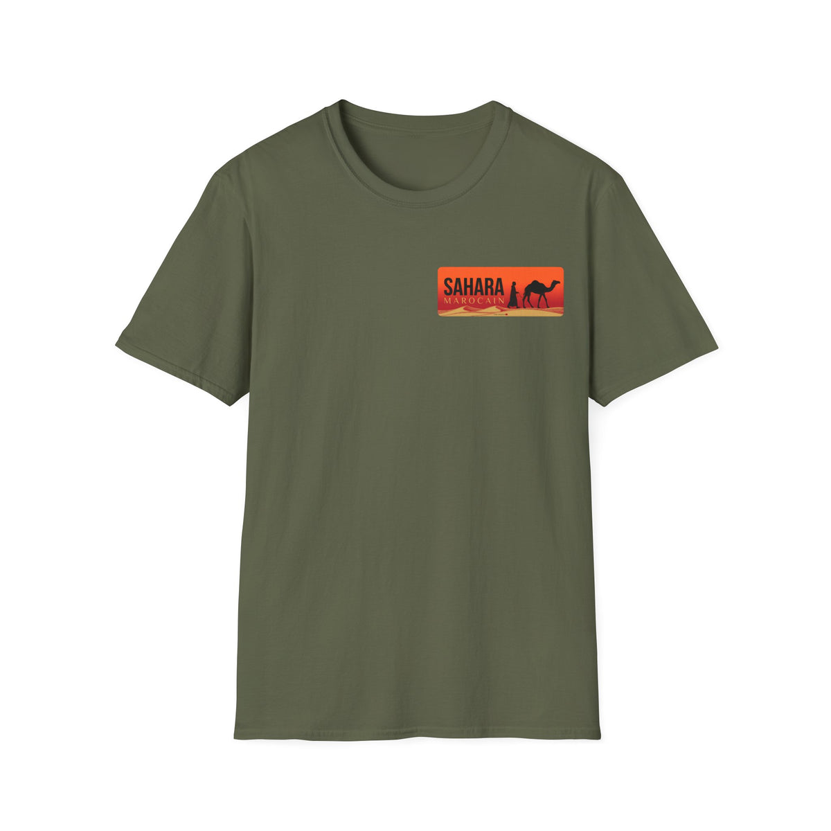 Sahara Morocco Sunset T-Shirt — Desert Camel Graphic Tee - LUMÏA