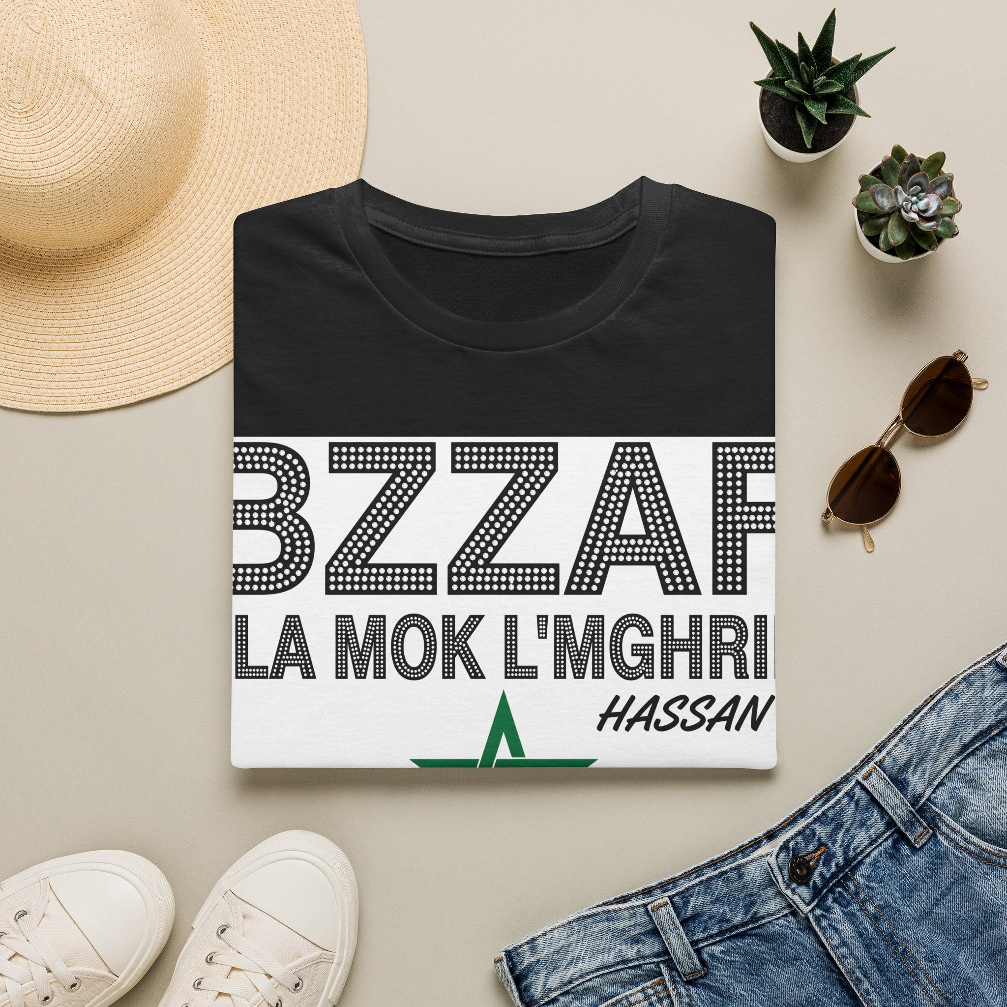 BZZAF 3LA MOK L’MGHRIB T-Shirt — Moroccan Pride Graphic Tee - LUMÏA