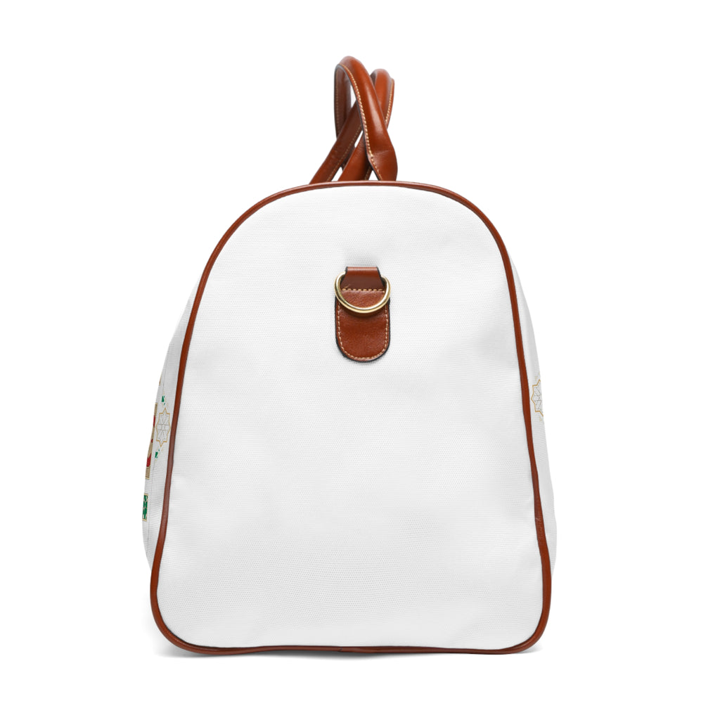 Waterproof Travel Bag - Floral 'Mei Mok' Pattern Duffle for Holiday Getaways
