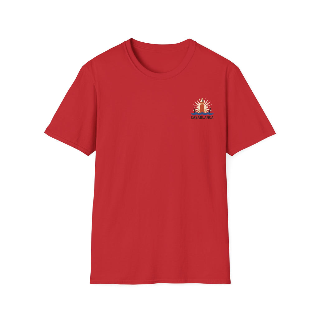 T-shirt Casablanca — Skyline minimaliste de la ville