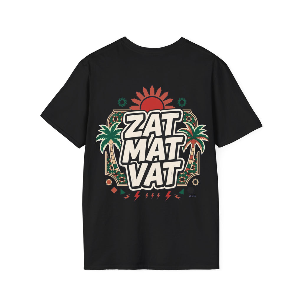 Zat Mat Vat Tropical Pop T-Shirt — Bright Hawaiian Graphic Tee - LUMÏA