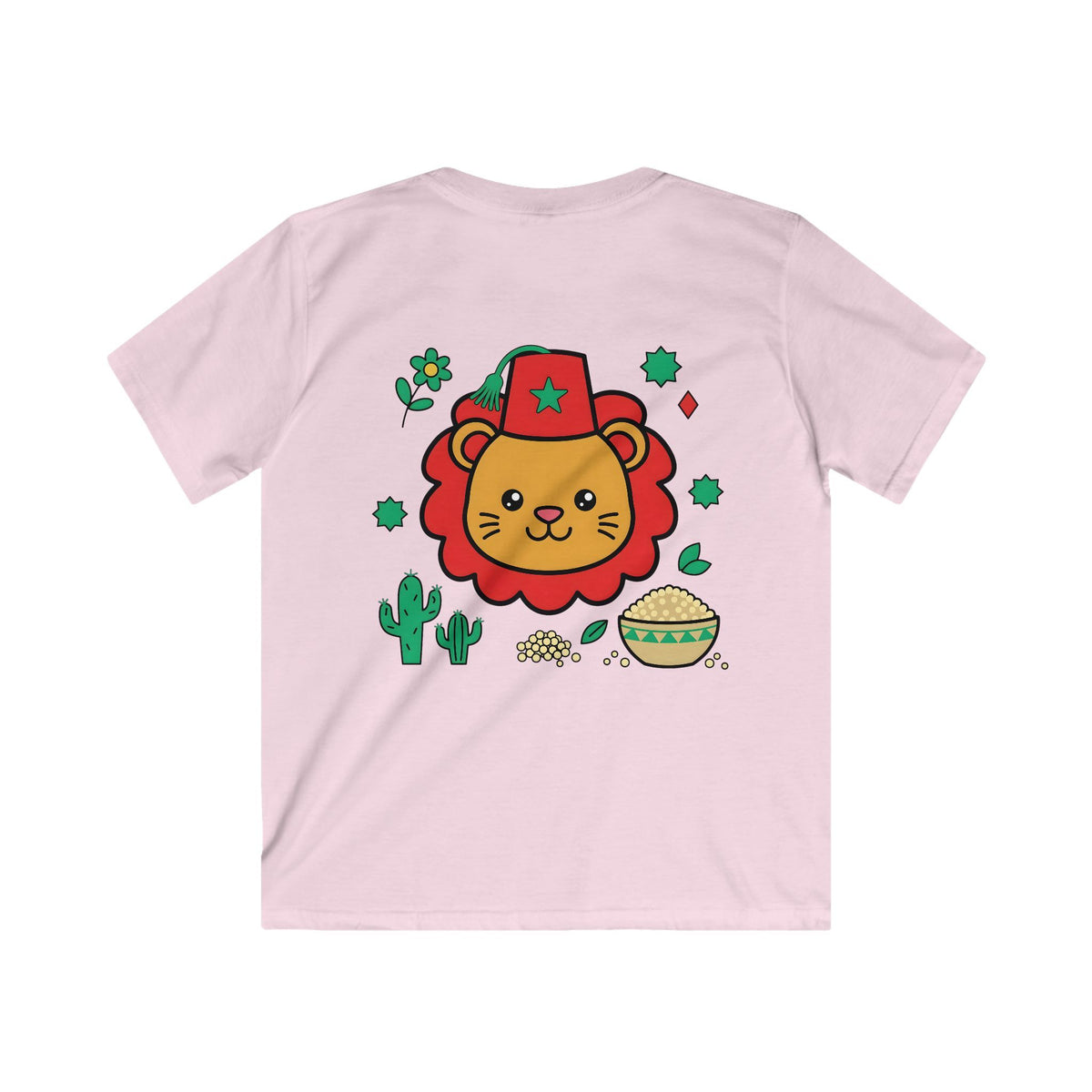 T-shirt enfant — Lion marocain au fez